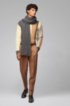 Fashion Show scarf in cardigan-stitched cashmere, Grey