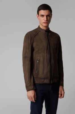 hugo boss suede tracksuit