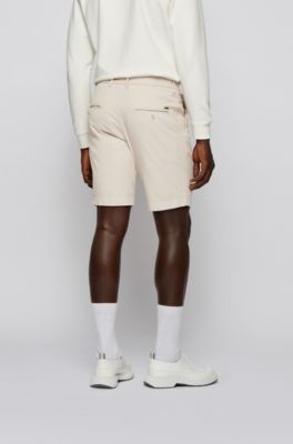 white hugo boss shorts