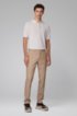 Tapered-fit chinos in a cotton blend, Light Brown