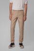 Tapered-fit chinos in a cotton blend, Light Brown