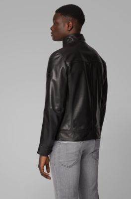 hugo boss josiah leather jacket