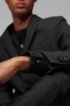 Relaxed-fit flannel shirt with cashmere, Dark Grey