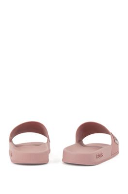 hugo boss sliders pink