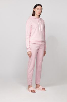 womens pink hugo boss sliders