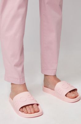 hugo boss sliders pink