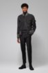 Bomber jacket in brushed suede, Grey
