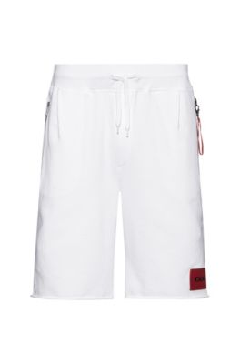 white hugo boss shorts