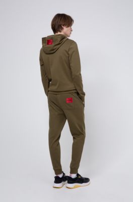 khaki green hugo boss tracksuit