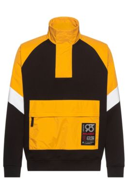 hugo boss yellow sweatshirt