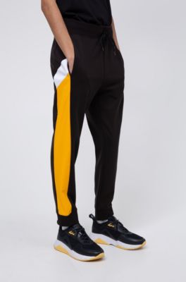 hugo boss tracksuit black and orange