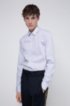 Extra-slim-fit shirt in striped cotton, Patterned