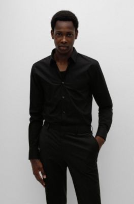 boss slim fit stretch shirt