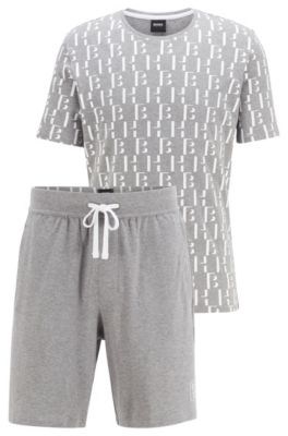 hugo boss t shirt and shorts set