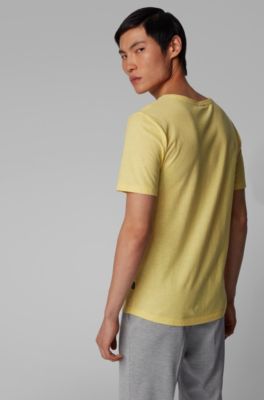 yellow hugo boss t shirt