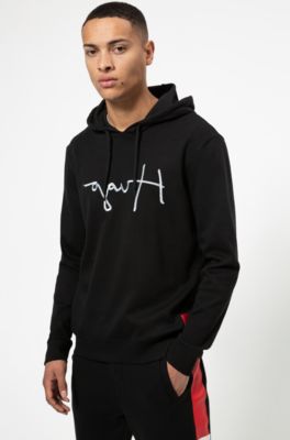 hugo boss reverse logo hoodie