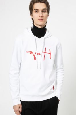 hugo boss reverse logo hoodie