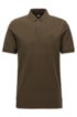 Regular-fit polo shirt in Pima-cotton piqu&eacute;, Khaki