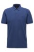 Regular-fit polo shirt in Pima-cotton piqu&eacute;, Dark Blue