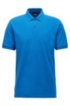 Regular-fit polo shirt in Pima-cotton piqu&eacute;, Blue