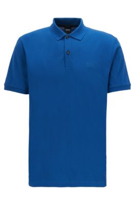 hugo boss royal blue polo shirt