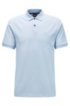 Regular-fit polo shirt in Pima-cotton piqu&eacute;, Light Blue