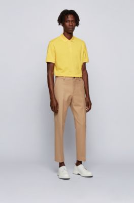hugo boss polo yellow