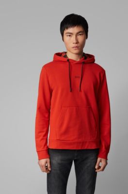 black and orange hugo boss tracksuit