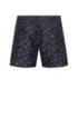 Quick-drying swim shorts with tulip print, Dark Blue