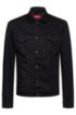 Slim-fit jacket in black-black stretch denim, Black