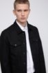 Slim-fit jacket in black-black stretch denim, Black