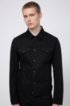 Slim-fit jacket in black-black stretch denim, Black