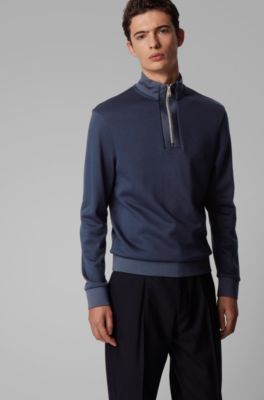 boss half zip sweatshirt