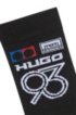 Quarter-length socks with HUGO '93 intarsia, Black