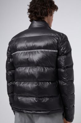 hugo boss jacket black and gold