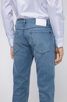 HUGO - Slim-fit jeans in bright-blue 