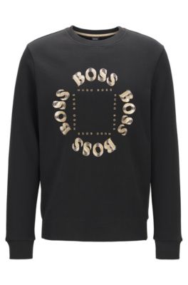 boss hugo boss logo sweatshirt black