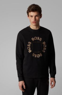 boss world ribbed sweatshirt