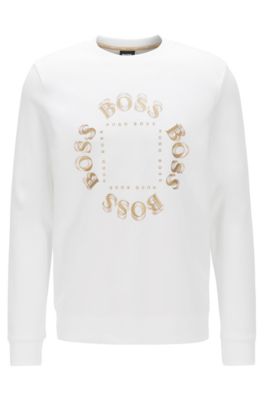 hugo boss white sweatshirt