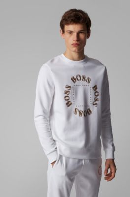 boss gold joggers