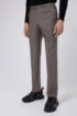 Regular-fit suit in virgin wool with jacquard lining, Charcoal