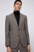 Regular-fit suit in virgin wool with jacquard lining, Charcoal