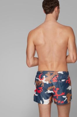 hugo boss camo swim trunks