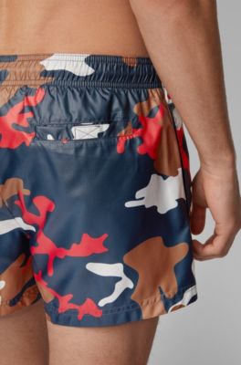 hugo boss camo swim trunks