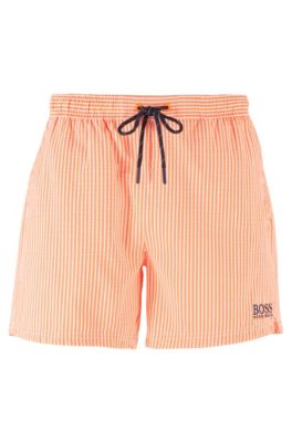 orange hugo boss shorts