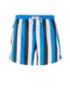 Quick-drying swim shorts with block stripes, Blue