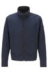 Blouson-style jacket in garment-dyed cotton twill, Dark Blue