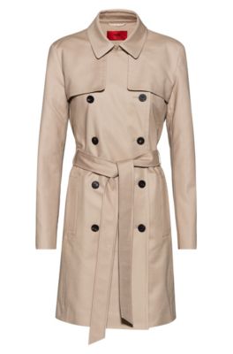 hugo boss trench coat womens