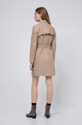 hugo boss trench coat womens