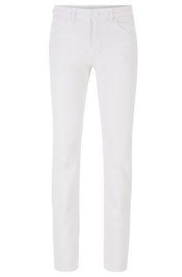 Slim-fit jeans in super-soft white denim